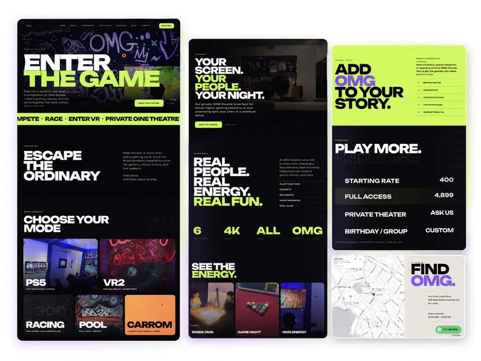 OMG Arcade Interface Details